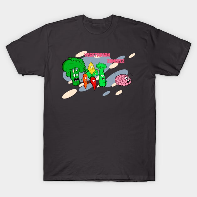 When Vegetables Attack T-Shirt by Art by Nabes